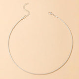 Tocona Punk Silver Color Chain Choker Necklace for Women Charming Sexy Clavicle Chain Bohemian Jewelry Accessories 16818 daiiibabyyy