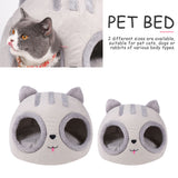 Super Soft Cat Bed Comfort Little Mat Basket Cat Head Shaped For Cat' House Pet Tent Cozy Cave Beds Indoor Pet Sleep Accessories