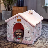 new Foldable Dog House Kennel Bed Mat For Small Medium Dogs Cats Warm Chihuahua Cat Nest Pet Products Basket Puppy Cave Sofa daiiibabyyy