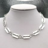 Small bladeUnisex Choker  Necklace Women Hip-hop Gothic 14 blade combinations Punk Style Barbed blade Chain Choker Gifts 42cm daiiibabyyy