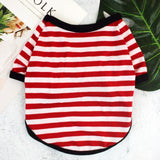 Dog Clothes Soft T-shirt Thin Vest Striped Round Neck T-shirt For Small And Medium Dogs Pet Puppy Vest T-shirt Dog Cloth daiiibabyyy