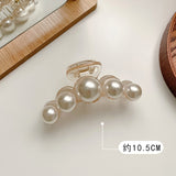 Kshmir New style exaggerated large beads acrylic hair clip large make-up hair styling hairpin female hair pearl hair accessories daiiibabyyy