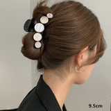 Kshmir New style exaggerated large beads acrylic hair clip large make-up hair styling hairpin female hair pearl hair accessories daiiibabyyy
