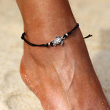 Boho Adjustable Anklet Antique Sea Turtle Animal  Charm Beads Chain Anklet Women Summer Beach Sandals Ankle Bracelet daiiibabyyy
