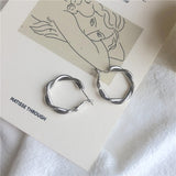 2021 Fashion Minimalist Large Circle Geometric Round Big Hoop Earrings For Women Girl Wedding Party Jewelry daiiibabyyy