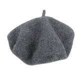 Women Girls Beret French Artist Warm Wool Winter Beanie Hat Retro Vintage Plain Beret Solid Color Elegant Ladies Winter Caps daiiibabyyy