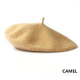 Women Girls Beret French Artist Warm Wool Winter Beanie Hat Retro Vintage Plain Beret Solid Color Elegant Ladies Winter Caps daiiibabyyy