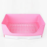 Large Rabbit Toilet Box Trainer Potty Corner Tray Litter with Drawer Pet Pan For Adult Hamster Guinea Pig Ferret Galesaur Bunny daiiibabyyy