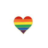 LGBT Pride Lesbian Gay Rainbow Heart Brooch Colorful Icon Enamel Pin Backpack Clothes Lapel Pins Lover Badge Friend Jewelry Gift daiiibabyyy