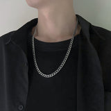 Stainless Steel Chain Necklaces for Women Men Long Hip Hop Necklace On The Neck Fashion Jewelry Accessories Friends Gifts daiiibabyyy