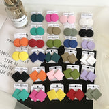 CWEEL Stud Earrings For Women Trend Round Statement Vintage Big Acrylic Circle Bohemian Large Geometric Colors Red Accessories daiiibabyyy