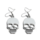 Earrings for Women Girls Drop Dangle Teens Charm Gift Party Simple Punk Cool Halloween Skull Cross Horror Skeleton Death Bat daiiibabyyy