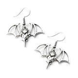 Earrings for Women Girls Drop Dangle Teens Charm Gift Party Simple Punk Cool Halloween Skull Cross Horror Skeleton Death Bat daiiibabyyy