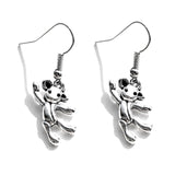 Earrings for Women Girls Drop Dangle Teens Charm Gift Party Simple Punk Cool Halloween Skull Cross Horror Skeleton Death Bat daiiibabyyy