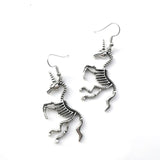 Earrings for Women Girls Drop Dangle Teens Charm Gift Party Simple Punk Cool Halloween Skull Cross Horror Skeleton Death Bat daiiibabyyy