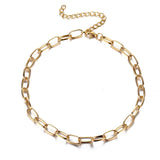 IPARAM Thick Chain Toggle Clasp Gold Necklaces Mixed Linked Circle Necklaces for Women Minimalist Choker Necklace Hot Jewelry daiiibabyyy