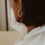 Flashbuy Hot Selling Gold Chic O Shaped Hoop Earrings Women's Chunky Hoops Geometrical Earrings Minimalist Jewelry daiiibabyyy