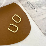 Flashbuy Hot Selling Gold Chic O Shaped Hoop Earrings Women's Chunky Hoops Geometrical Earrings Minimalist Jewelry daiiibabyyy