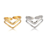 Snake Ring Stainless Steel Rings For Women Statement Ring Women's Rings Punk Open Finger Gold Color Geometry Ring Rings Jewelry daiiibabyyy