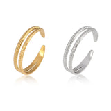 Snake Ring Stainless Steel Rings For Women Statement Ring Women's Rings Punk Open Finger Gold Color Geometry Ring Rings Jewelry daiiibabyyy