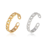 Snake Ring Stainless Steel Rings For Women Statement Ring Women's Rings Punk Open Finger Gold Color Geometry Ring Rings Jewelry daiiibabyyy