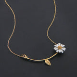 Korean Style Cute Small Daisy Flower Stud Earrings For Women Girls Sweet Statement Asymmetrical Earring Party Jewelry Gifts daiiibabyyy