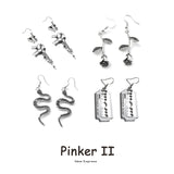25 Style Earrings for Women Girls Drop Dangle Snake Rose Blade Gun Teens Charm Gift Accessories Party Jewelry Simple daiiibabyyy