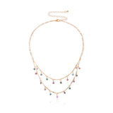 Fashion Turkish Evil Eyes Multilayer Necklaces For Women Bohemian Vintage Devil Pendant Necklaces Choker Beads Party Jewelry New daiiibabyyy