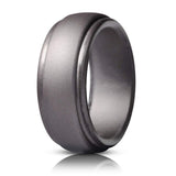 Men&Women New Men Silicone Rings 7-12 Size Hypoallergenic Flexible Men Wedding Rubber Bands 8mm Food Grade Silicone Finger Ring daiiibabyyy