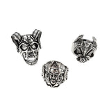 3pc 4pc 5pc Vintage Gothic Snake Rings Men Bull Head Skull Feather Dragon Cross Animal Men Ring Punk Jewelry Evil Eye Ball Ring daiiibabyyy