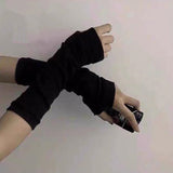Anime Glove Cosplay Darkly Ninja Mitten Oversleeve Man Women Fashion Sun Block Keep Warm Cuff daiiibabyyy