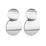 Golden Big hoop Earrings Korean Geometry Metal Gold Earrings For women Female Retro Drop Earrings 2021 Trend Fashionneel Jewelry daiiibabyyy