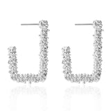 Golden Big hoop Earrings Korean Geometry Metal Gold Earrings For women Female Retro Drop Earrings 2021 Trend Fashionneel Jewelry daiiibabyyy