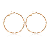 Golden Big hoop Earrings Korean Geometry Metal Gold Earrings For women Female Retro Drop Earrings 2021 Trend Fashionneel Jewelry daiiibabyyy
