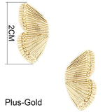 Original Half Of Butterfly Studs Earrings For Women 2021 Vintage Gold Tone Metal Charming Earrings Jewelry  Boucles d’oreilles daiiibabyyy