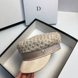 2021 New Brand Spring New Style Pleated Breathable Navy Hat Autumn Outdoor Leisure Visor Cap Beret Hats for Women daiiibabyyy