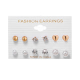 6Pairs Punk Hoop Earrings Set Big Circle Earrings Jewelry for Women Girls Steampunk Ear Clip Punk Style Earring Ear Ring daiiibabyyy