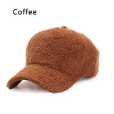 1Pc 2021 Outdoor Warm Winter Cap Wool Thicken Baseball Cap Women Girls Solid Snapback Adjustable Hip-Hop Hat Visor 56-60cm GIFTS daiiibabyyy
