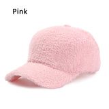 1Pc 2021 Outdoor Warm Winter Cap Wool Thicken Baseball Cap Women Girls Solid Snapback Adjustable Hip-Hop Hat Visor 56-60cm GIFTS daiiibabyyy