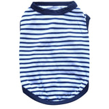 Summer Striped Dog Shirt Cotton Casual Pet Vest Comfortable  Dog Costume Puppy T-Shirt Breathable Dog Clothes daiiibabyyy