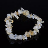 Hot Irregular Natural Crystals Chakras Stone Bracelet Beads Chips Jewelry Bracelets Yellow Crystals Clear Crystals Aquamarines daiiibabyyy