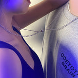 2pcs/Set Couple Pendant Magneticf Necklace Infinite Love Coupling Magnetic Clasp Chain Necklaces for Women Men Fashion Jewelry daiiibabyyy