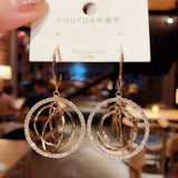 New style show face small high-end atmosphere decoration fashion women temperament personality exaggerated ear ring women daiiibabyyy