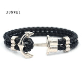 Men Anchor Bracelet  Made of Nylon in Navy Blue und Anchor Made of Brass daiiibabyyy