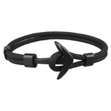 Men Anchor Bracelet  Made of Nylon in Navy Blue und Anchor Made of Brass daiiibabyyy