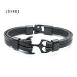 Men Anchor Bracelet  Made of Nylon in Navy Blue und Anchor Made of Brass daiiibabyyy