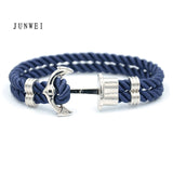 Men Anchor Bracelet  Made of Nylon in Navy Blue und Anchor Made of Brass daiiibabyyy