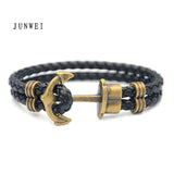 Men Anchor Bracelet  Made of Nylon in Navy Blue und Anchor Made of Brass daiiibabyyy
