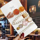New Starfish Hair Clip For Women 2021 Korean Acrylic Hairpins Geometric Crystal Hair Barrettes Girl Hair Accessories Hairgrip daiiibabyyy