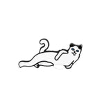 Funny White Cats Enamel Pin Branch Leaf Banana Cat Animals Brooch Women Men Lapel Pins Denim Jeans Badge Cartoon Jewelry Gifts daiiibabyyy